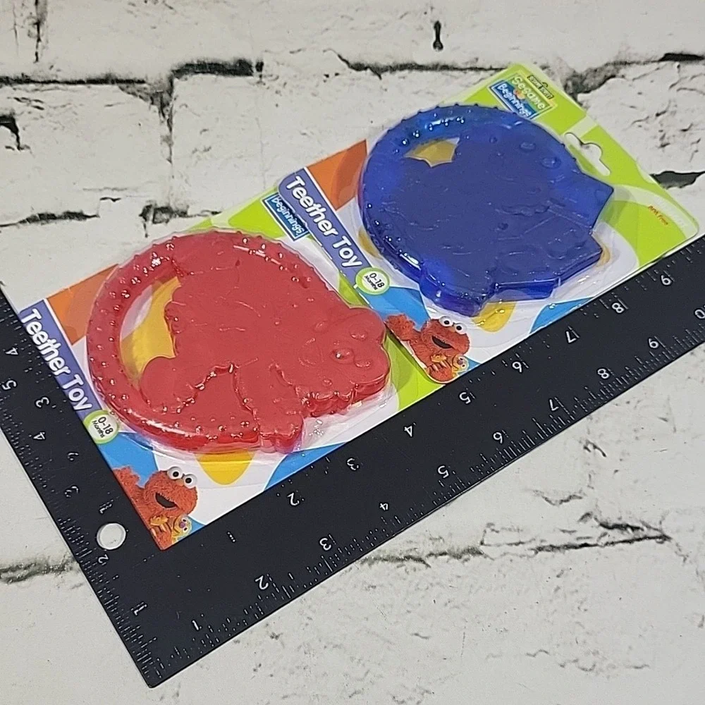 Sesame Street Beginnings Elmo Water-Filled Teether Toy Lot Of 2 New‎ In Package